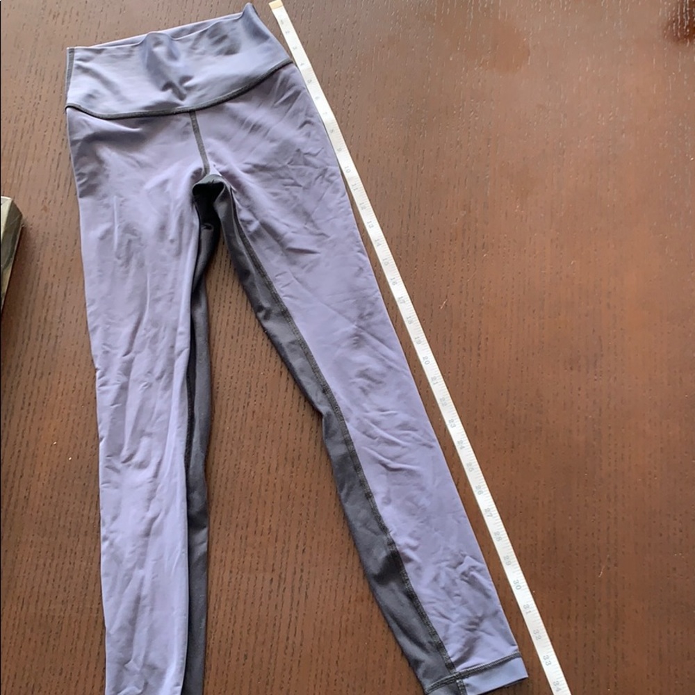 Lululemon Gray Shiny Wunder Under size 2